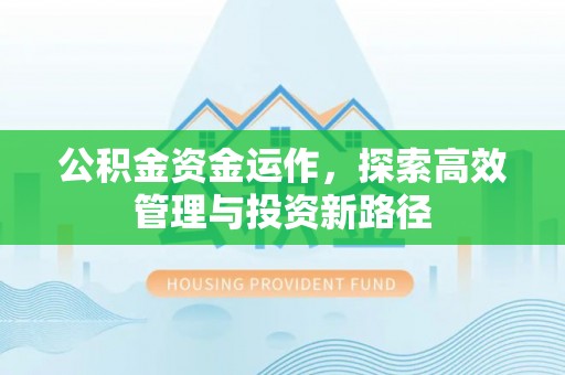 临猗公积金资金运作，探索高效管理与投资新路径
